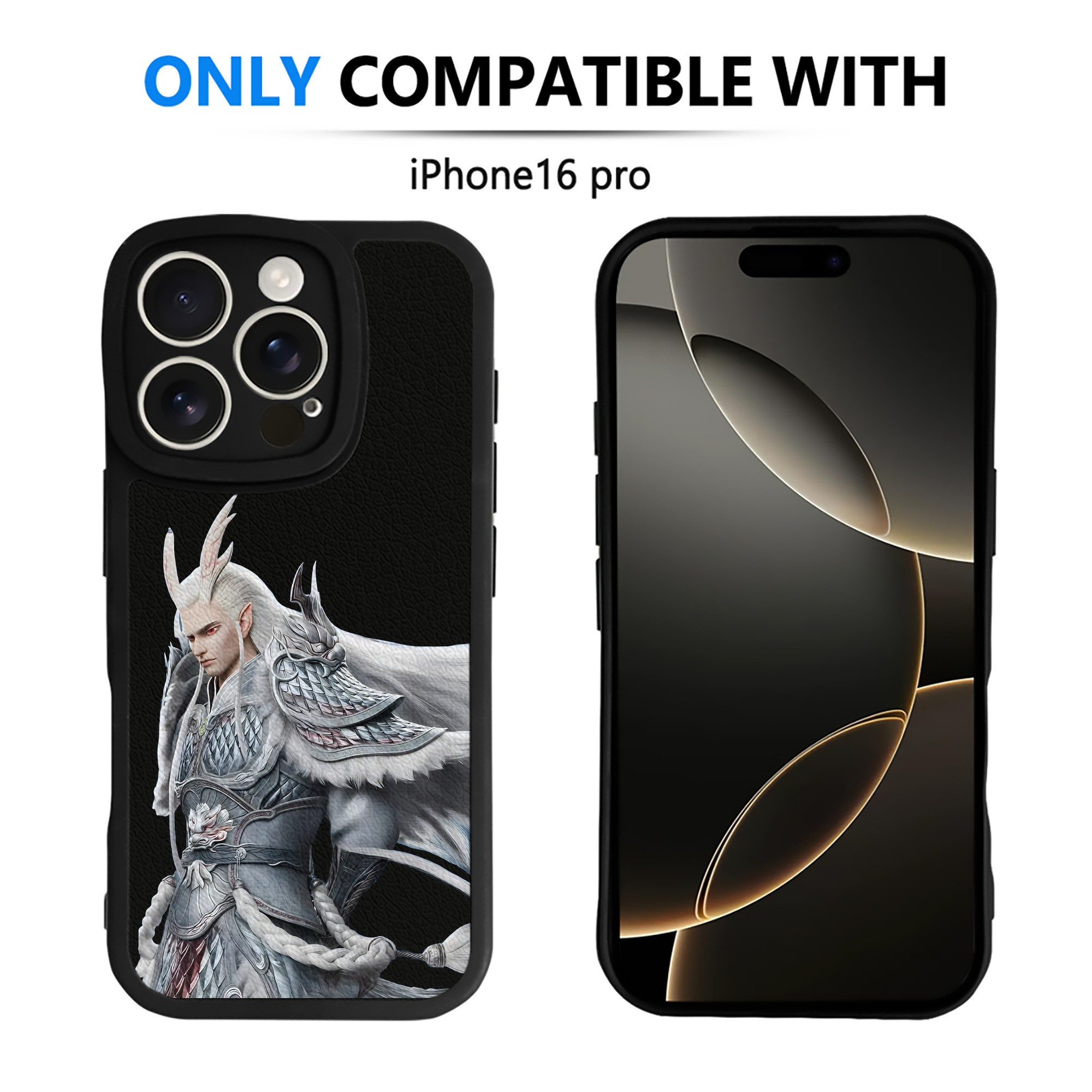 （画像用） Ne Zha 2 ナタ 魔童の大暴れ 【iPhone 16シリーズ対応】シリコンスマホケース（レザー調） 材質：シリコン